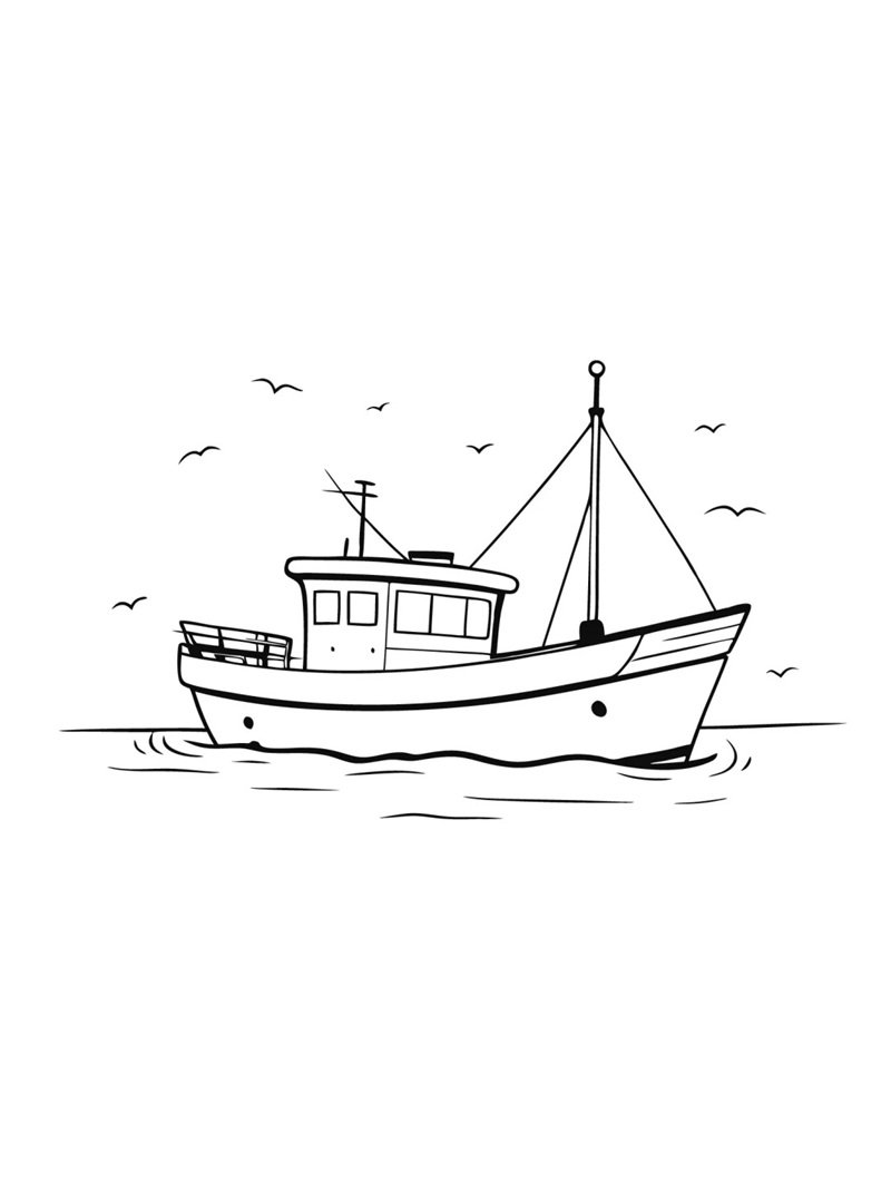 tô màu thuyền 1