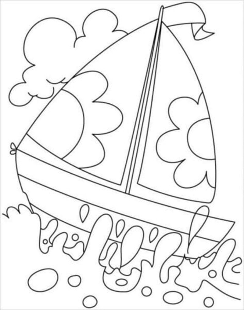 tô màu thuyền 15