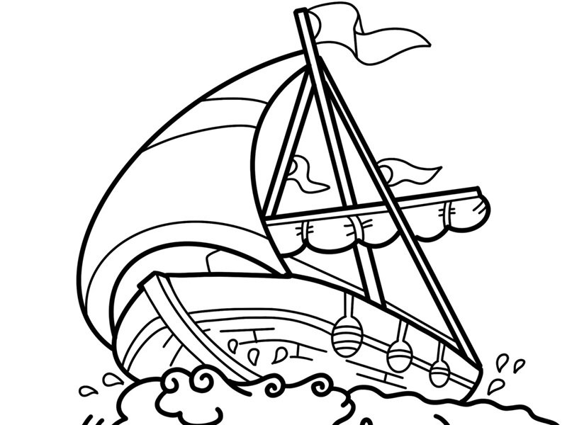 tô màu thuyền 21