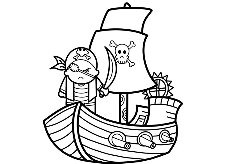 tô màu thuyền 22