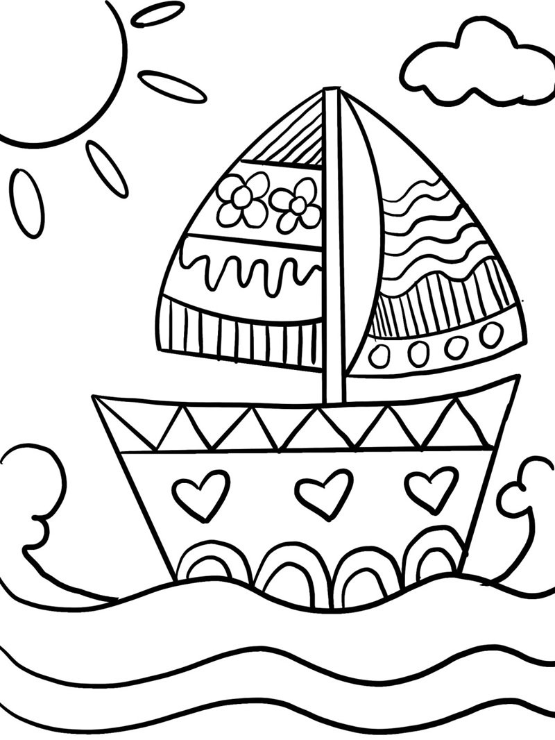 tô màu thuyền 25