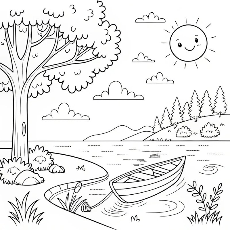 tô màu thuyền 26