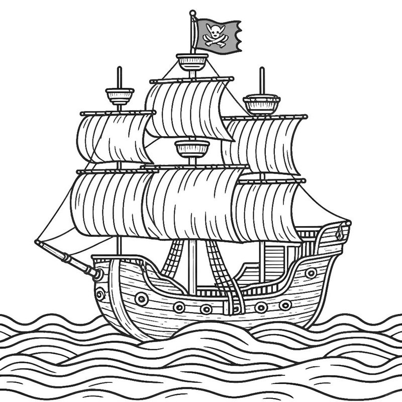 tô màu thuyền 33