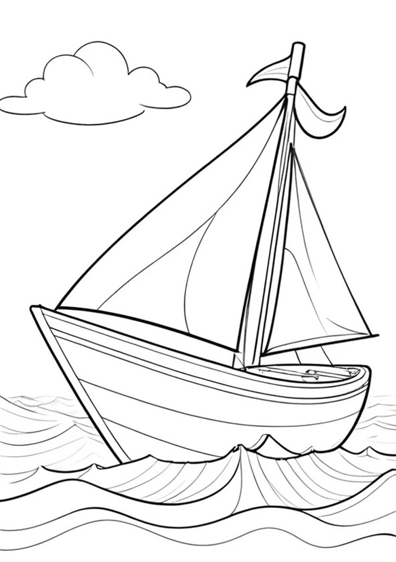 tô màu thuyền 35