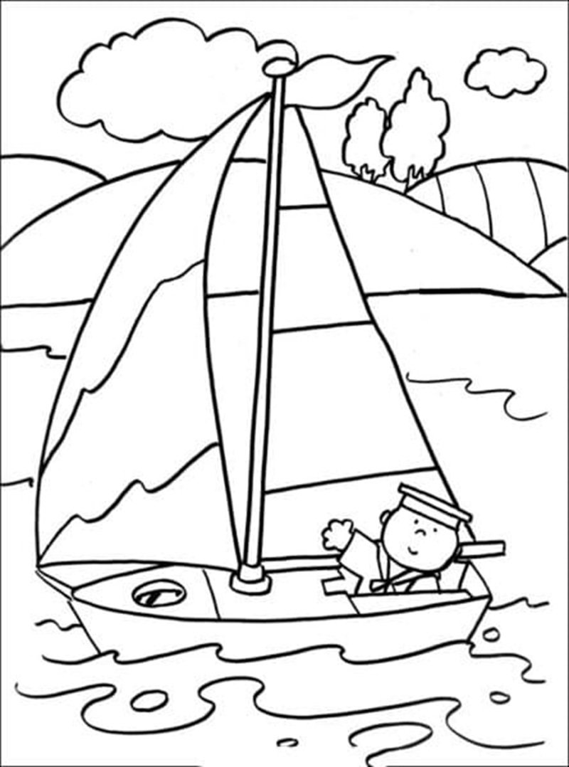 tô màu thuyền 9