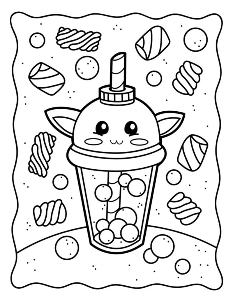 tô màu trà sữa 11