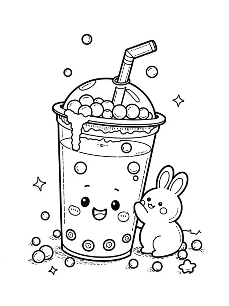 tô màu trà sữa 21