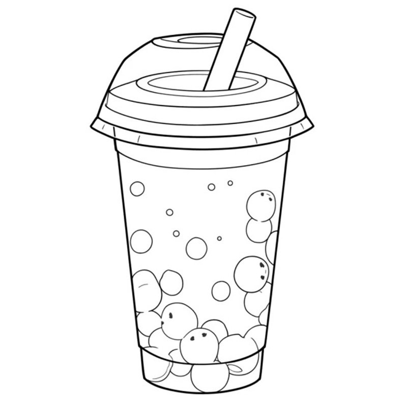 tô màu trà sữa 28