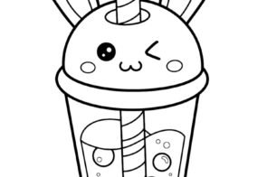 Bộ sưu tập 77+ tranh tô màu trà sữa dễ thương xỉu