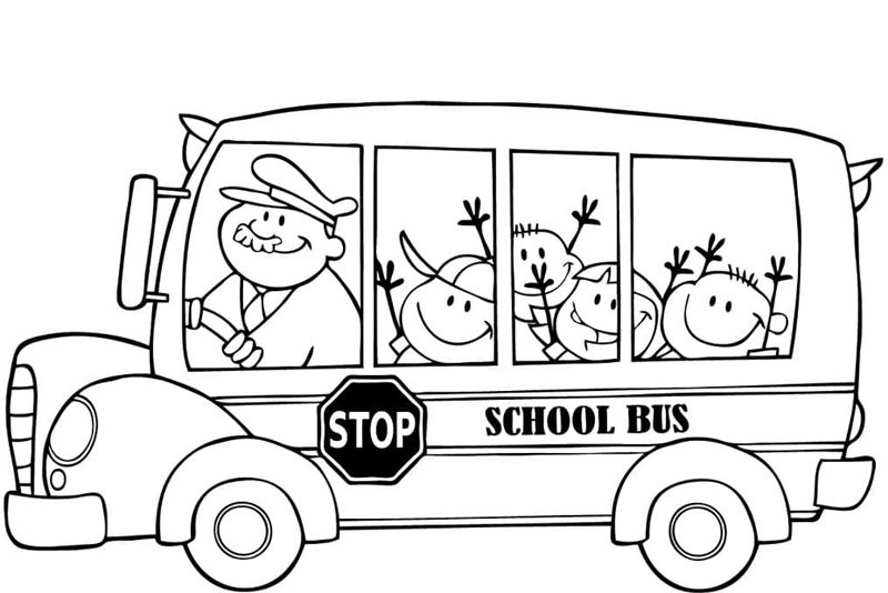 tô màu xe buýt 24