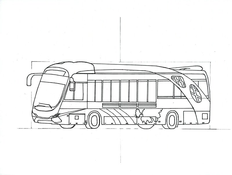 tô màu xe buýt 28