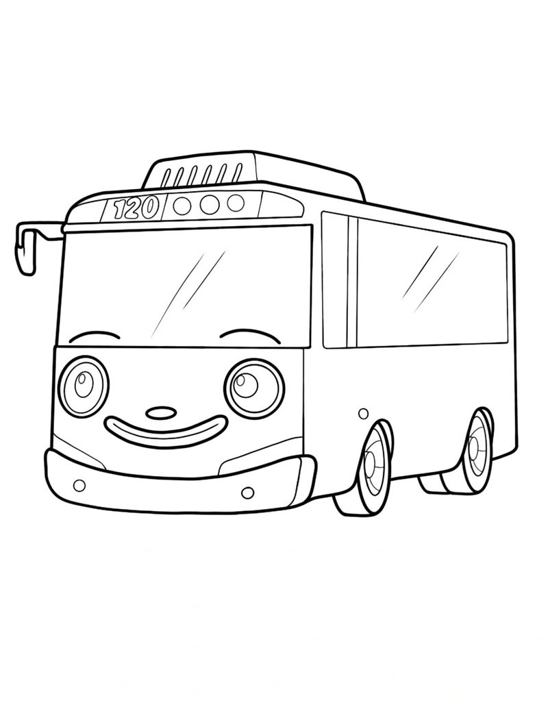 tô màu xe buýt 35