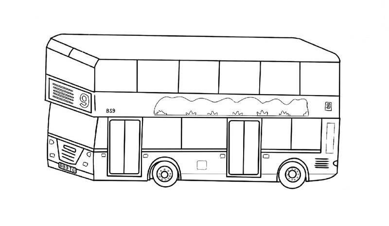 tô màu xe buýt 37