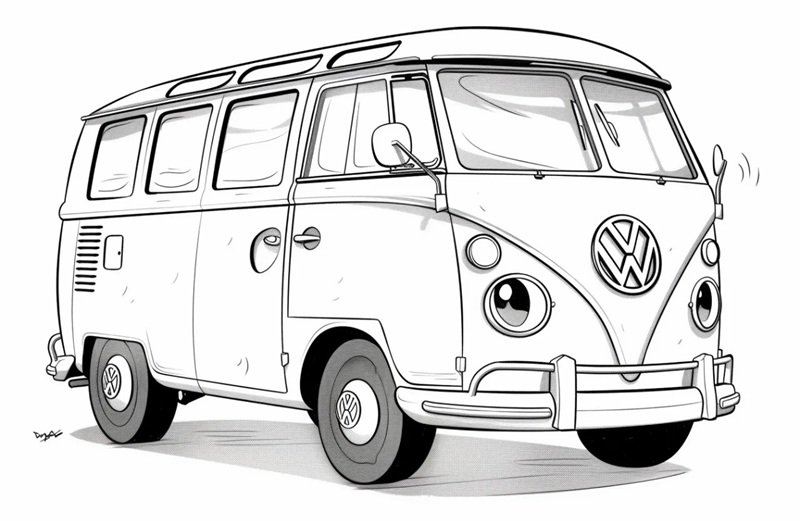 tô màu xe buýt 38