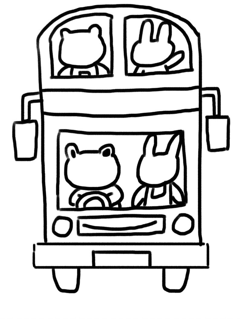 tô màu xe buýt 40