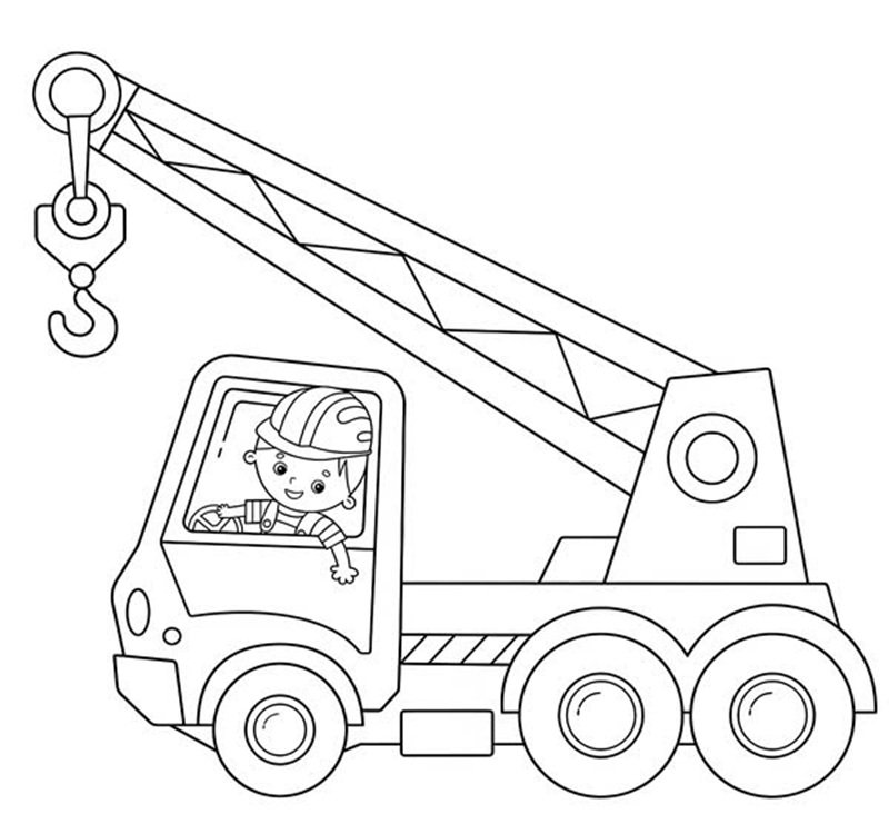 tô màu xe cẩu 10