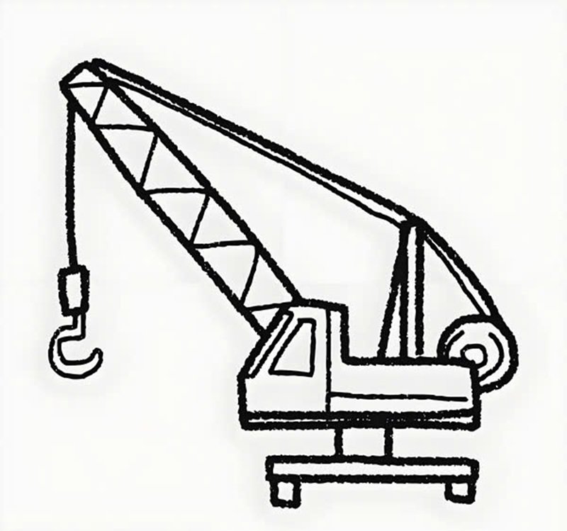 tô màu xe cẩu 14