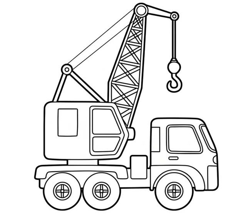 tô màu xe cẩu 16