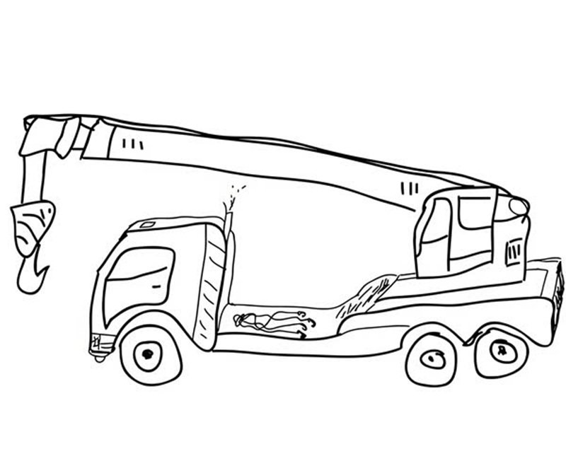 tô màu xe cẩu 18