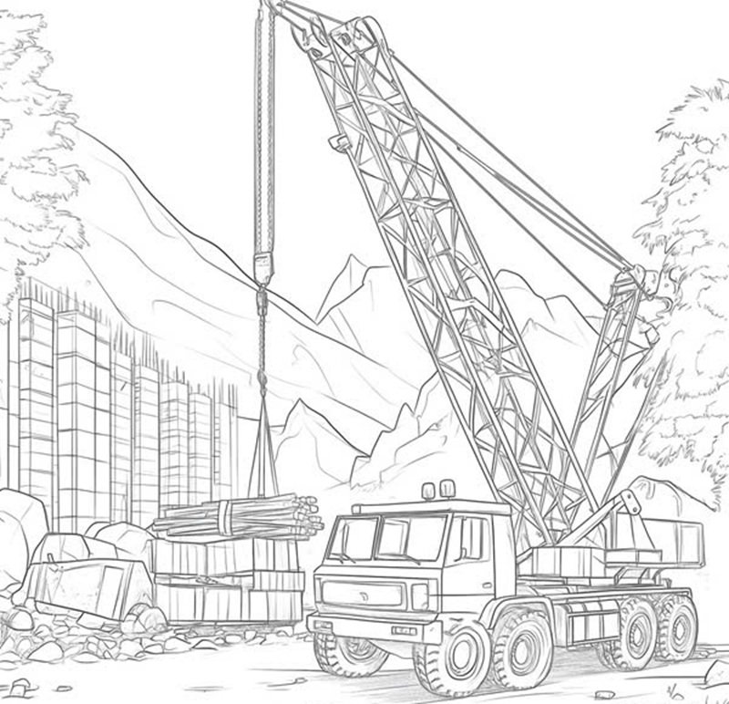 tô màu xe cẩu 3