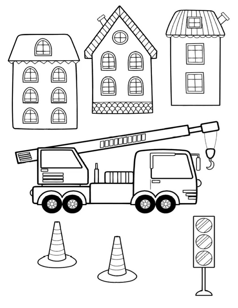 tô màu xe cẩu 36