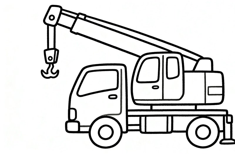 tô màu xe cẩu 40
