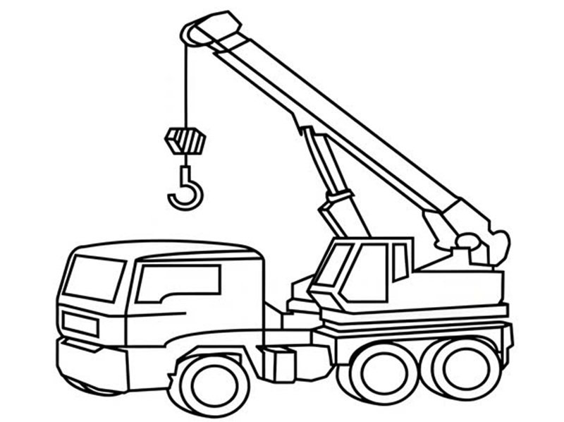 tô màu xe cẩu 8