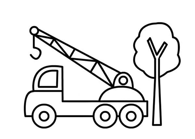 tô màu xe cẩu 9