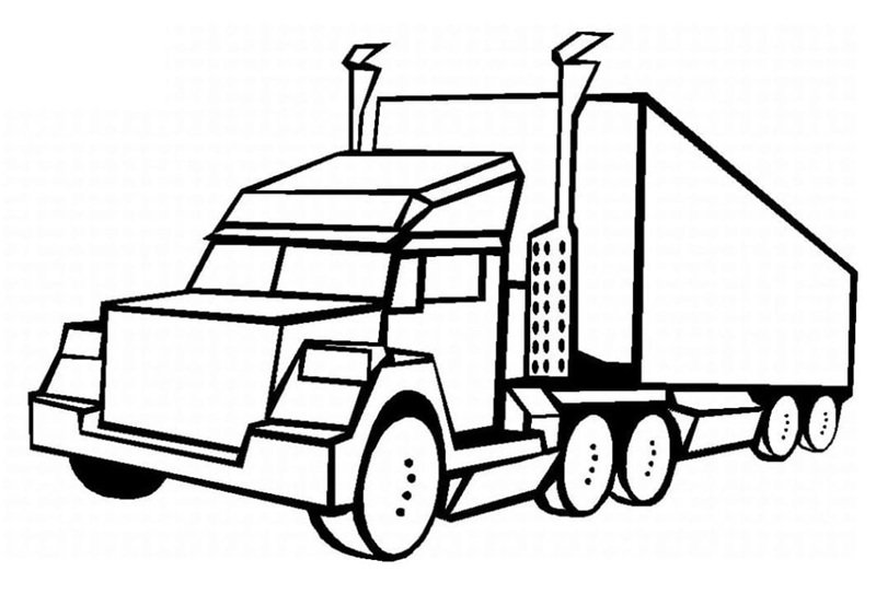 tô màu xe container 16