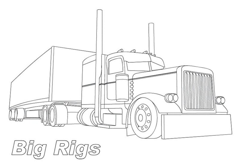 tô màu xe container 18