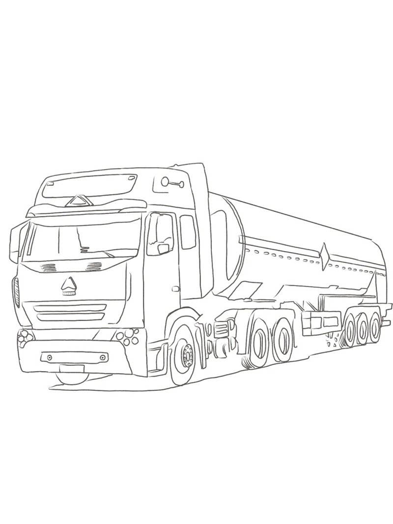 tô màu xe container 2