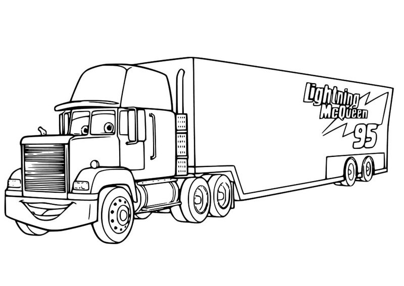 tô màu xe container 21