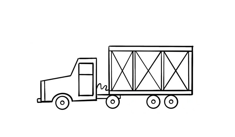 tô màu xe container 23