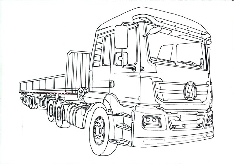 tô màu xe container 29