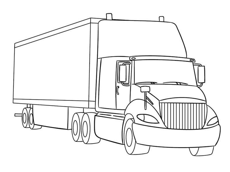 tô màu xe container 3