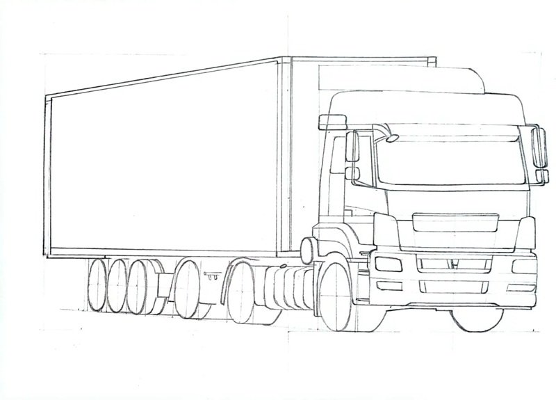 tô màu xe container 30