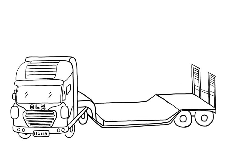 tô màu xe container 37