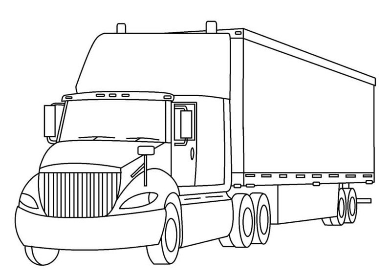 tô màu xe container 4