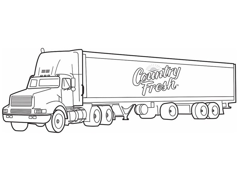 tô màu xe container 6