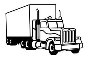 Tuyển tập 70+ tranh tô màu xe container cực chất