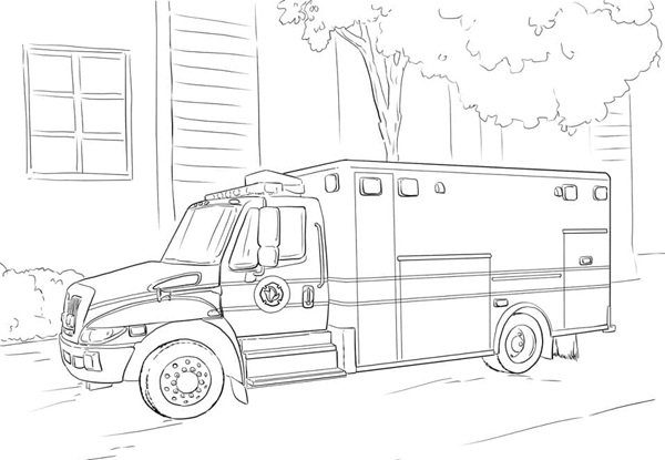 tô màu xe cứu thương 21