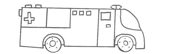tô màu xe cứu thương 24