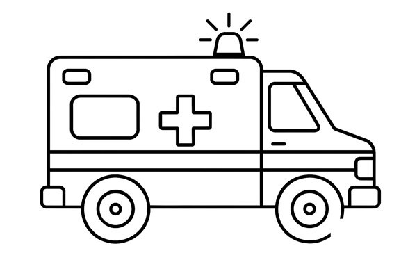 tô màu xe cứu thương 25