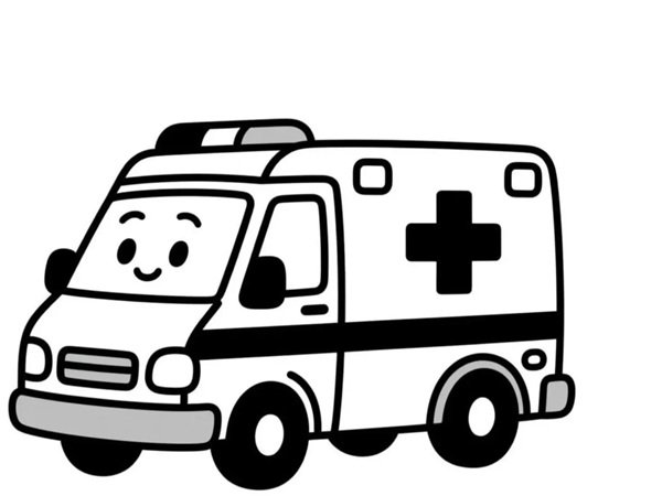 tô màu xe cứu thương 27