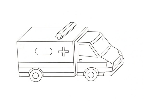 tô màu xe cứu thương 33