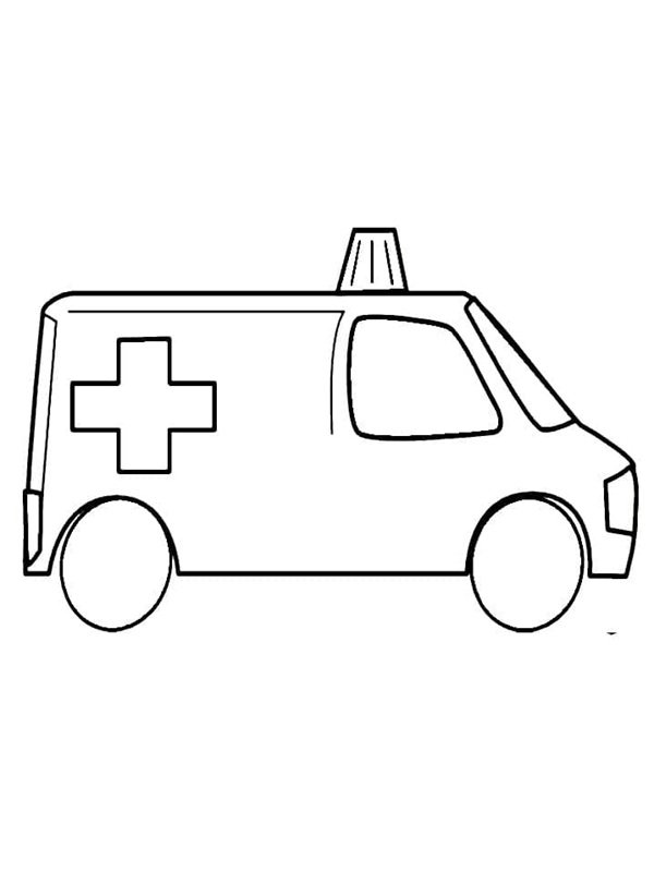 tô màu xe cứu thương 6
