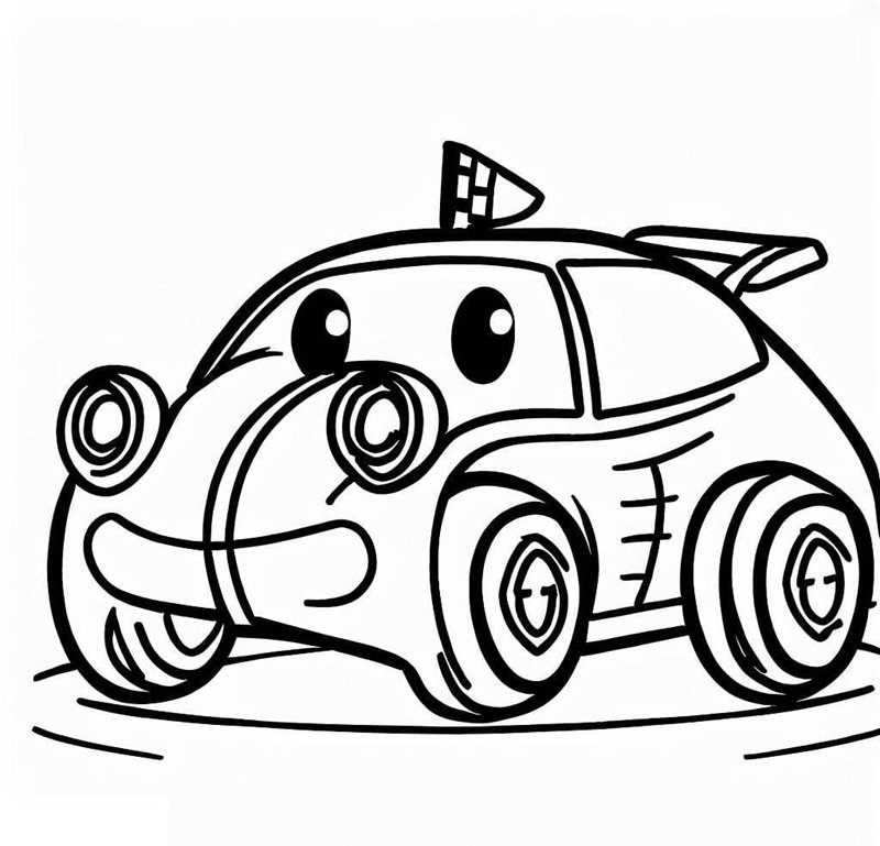 tô màu xe đua 12