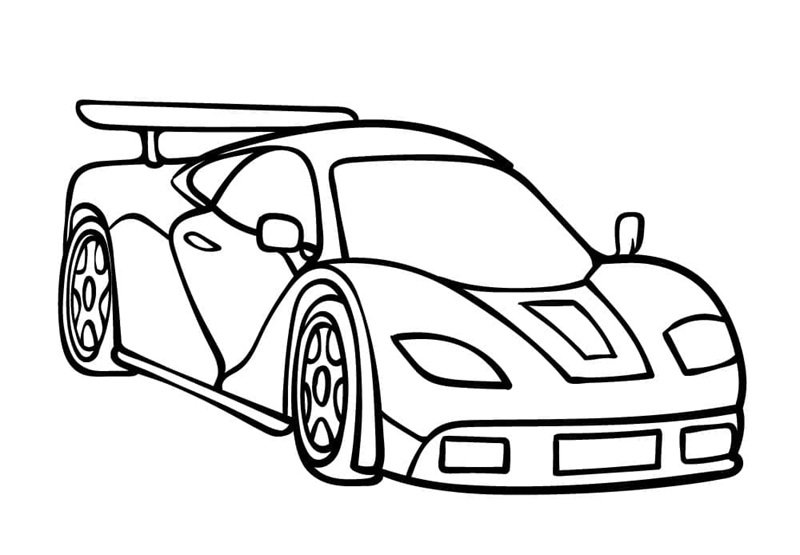tô màu xe đua 15