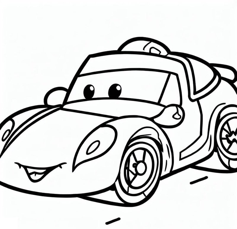 tô màu xe đua 17