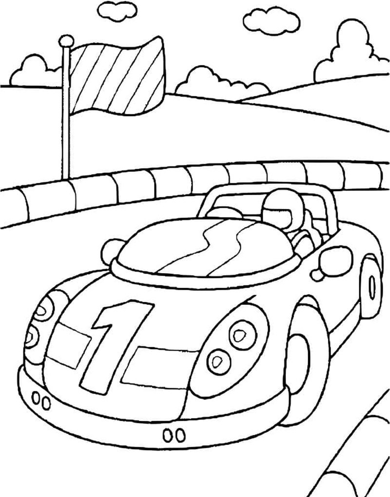 tô màu xe đua 20